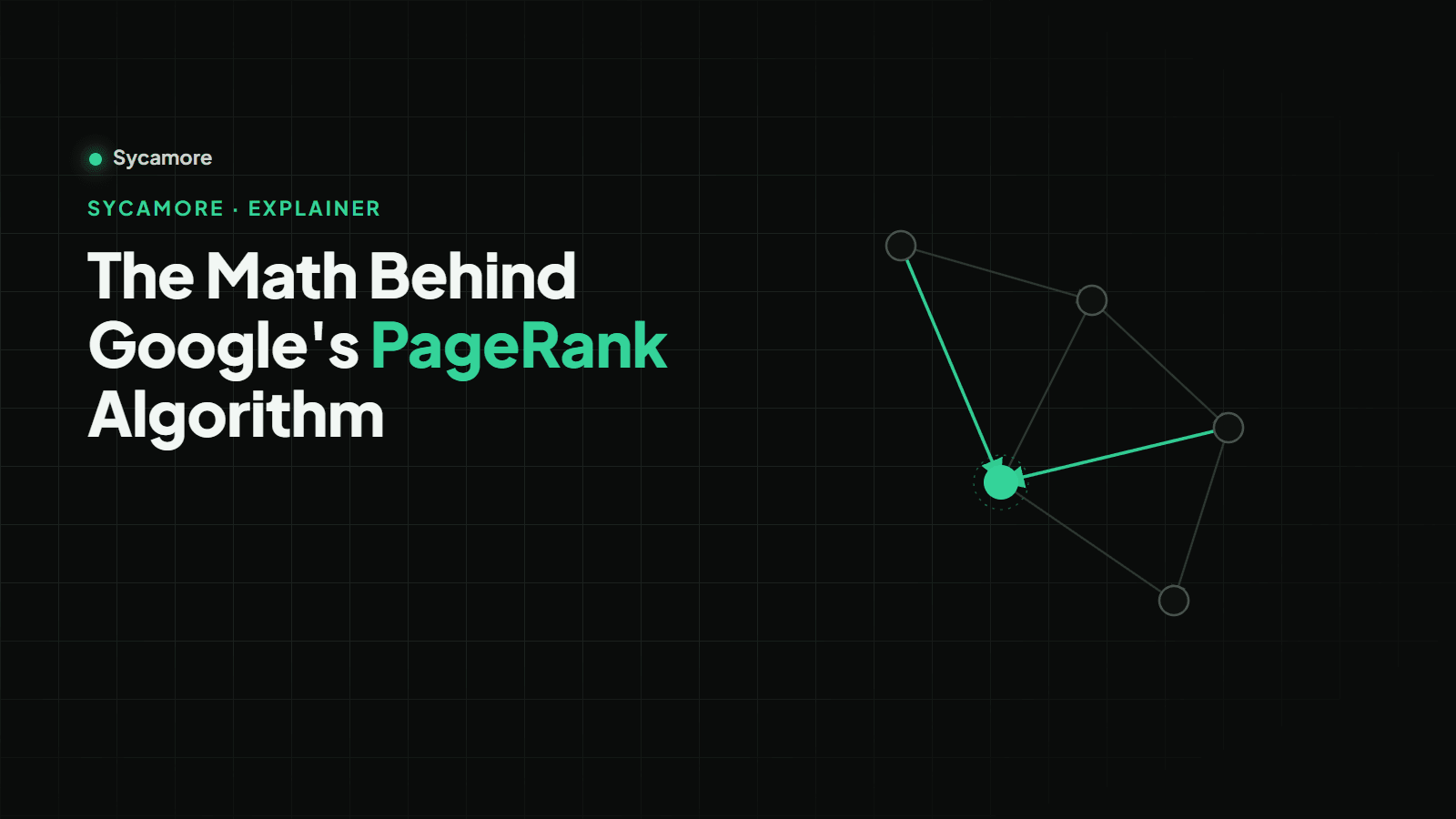 The Math Behind Google's PageRank Algorithm