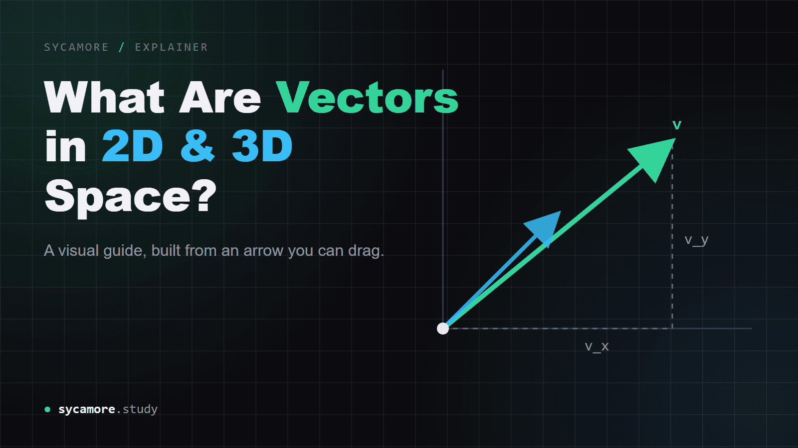 What Are Vectors in 2D and 3D Space? A Visual Guide