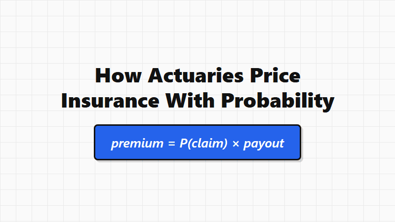 How Actuaries Use Probability to Price Insurance
