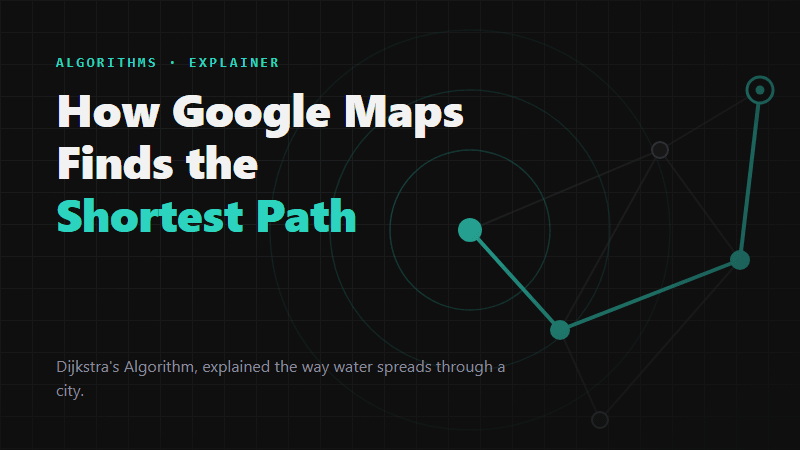 How Google Maps Finds the Shortest Path: Dijkstra's Algorithm