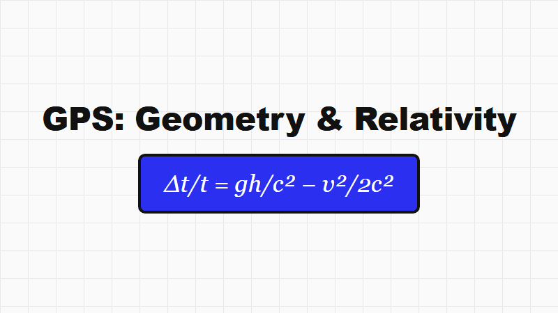 How GPS Calculates Your Position: Geometry and Relativity