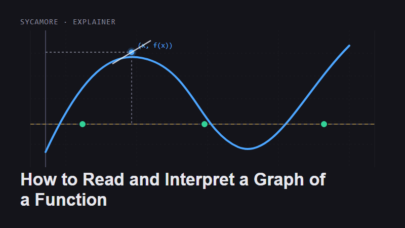 How to Read and Interpret a Graph of a Function