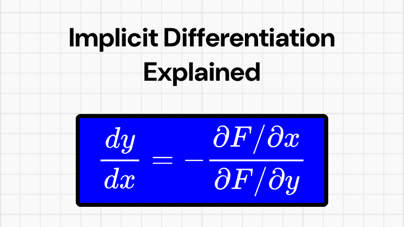 Implicit Differentiation Explained with Examples