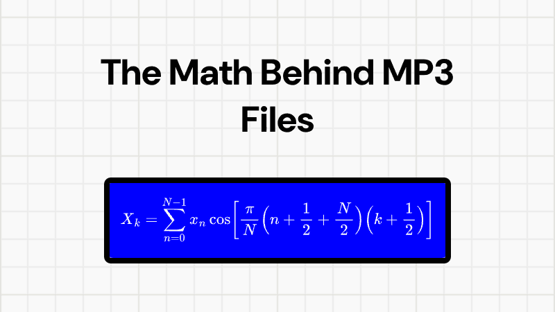 The Math Behind MP3 Files and Audio Compression