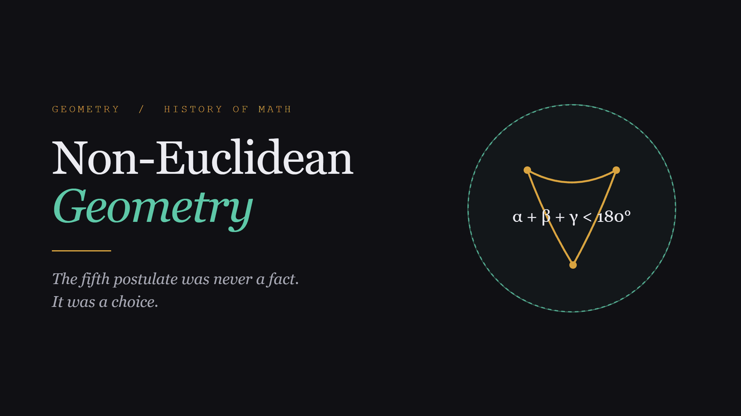 What Is Non-Euclidean Geometry and How Did It Change Mathematics?