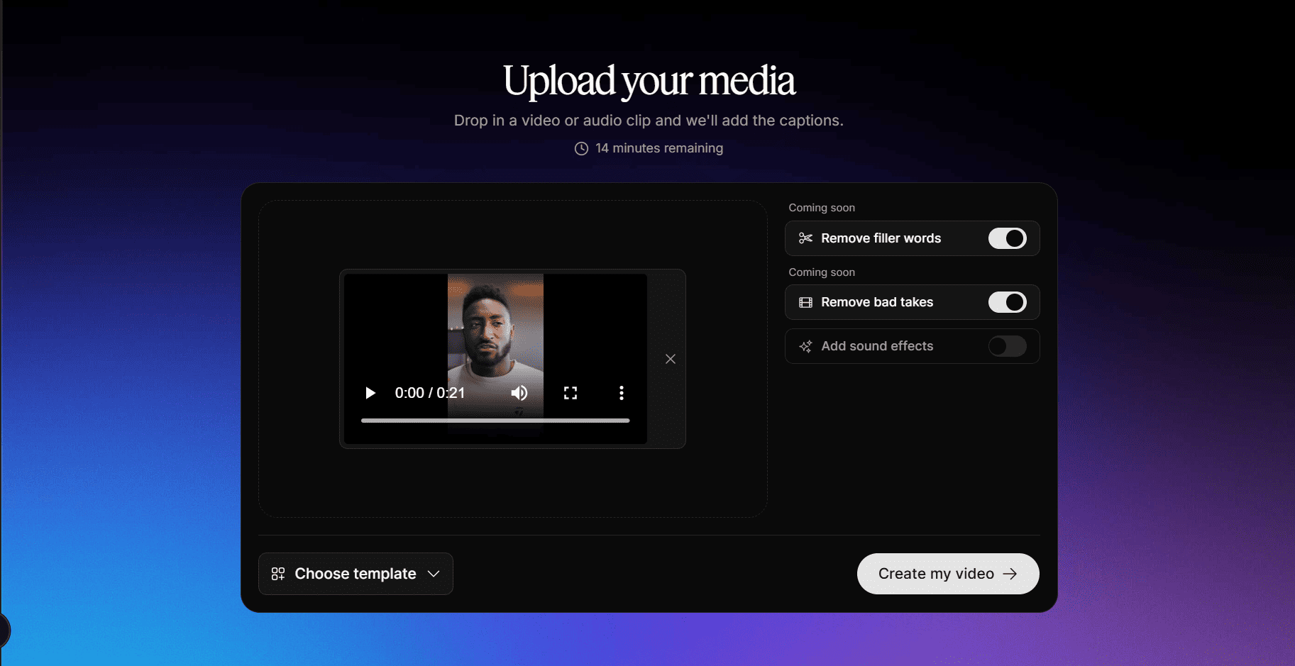Upload media